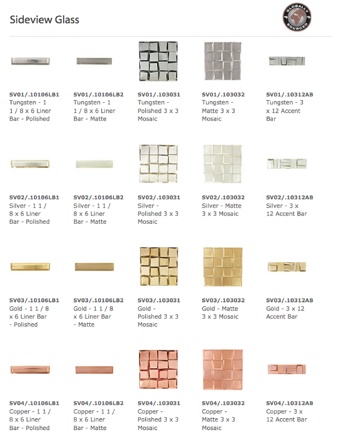 Crossville Inc Tile - Crossville's Sideview Glass Shimmers in